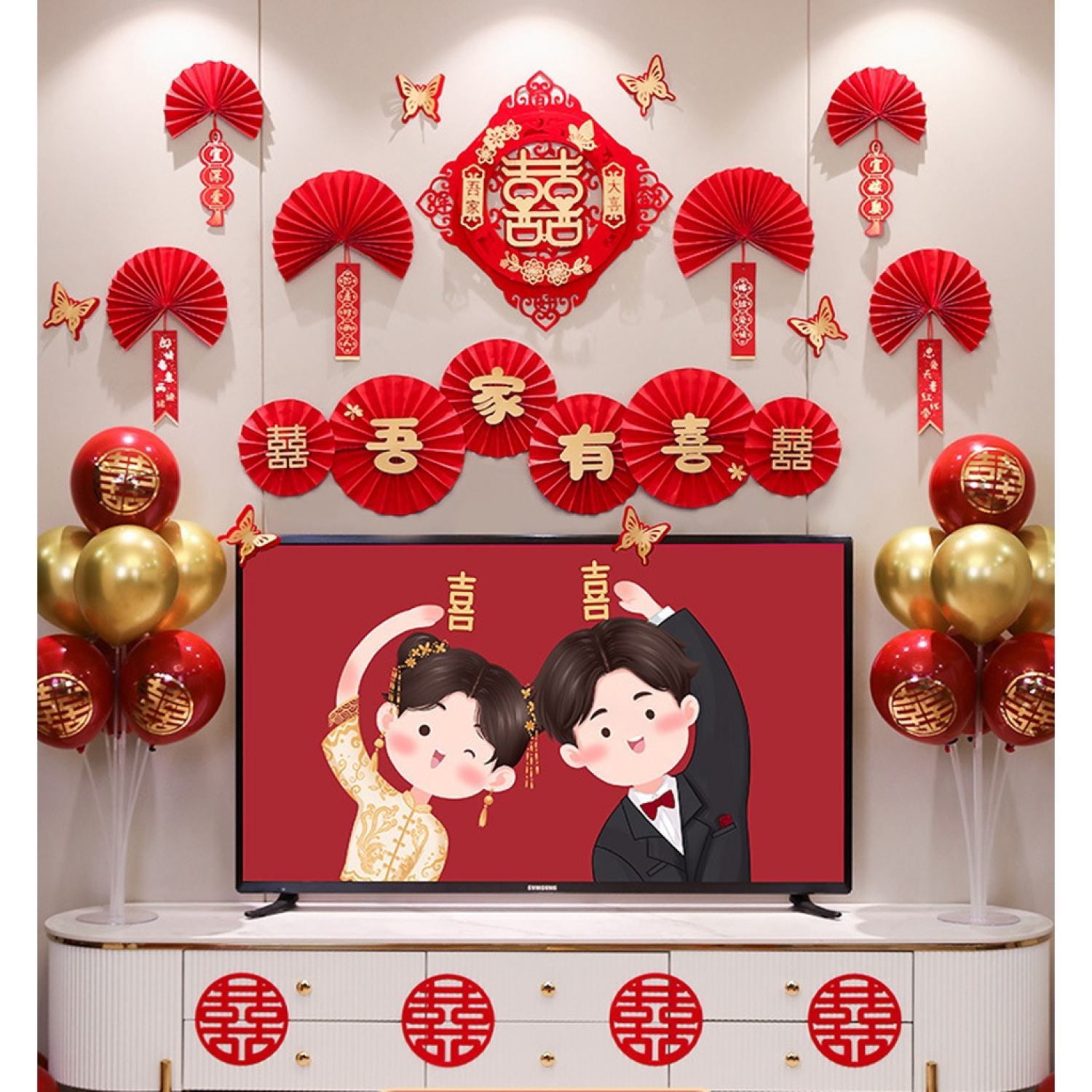 Set Trang Trí Phòng Cưới, Decor Phòng Tân Hôn
