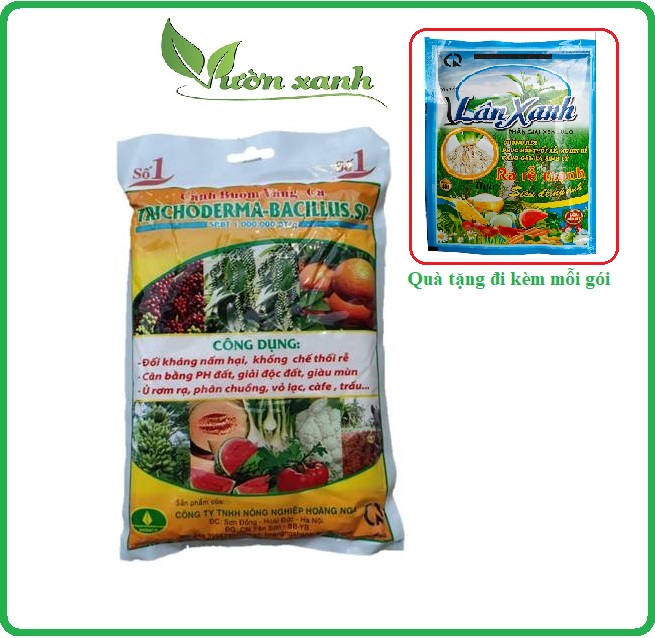 Nấm ủ Trichoderma 1kg chuyên ủ phân chuồng, phân hữu cơ, hạn chế nấm đất