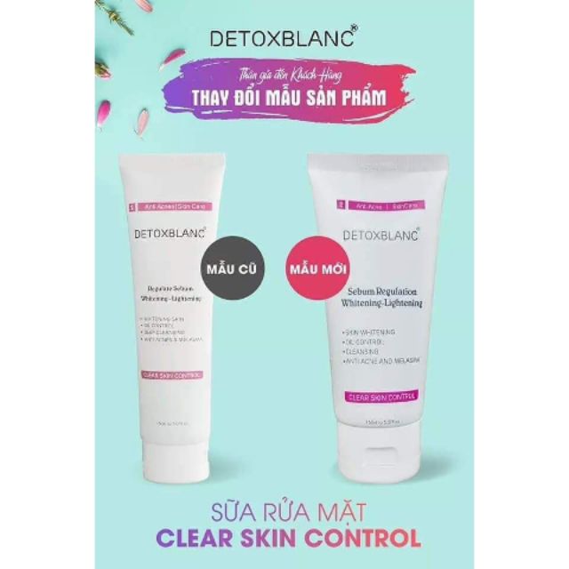 SỮA RỬA MẶT DETOX BLANC new 2020