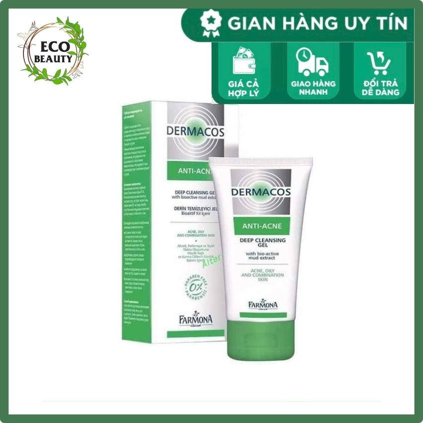 [ECO BEAUTY] Sữa rửa mặt Dermacos ngăn ngừa mụn 150mL