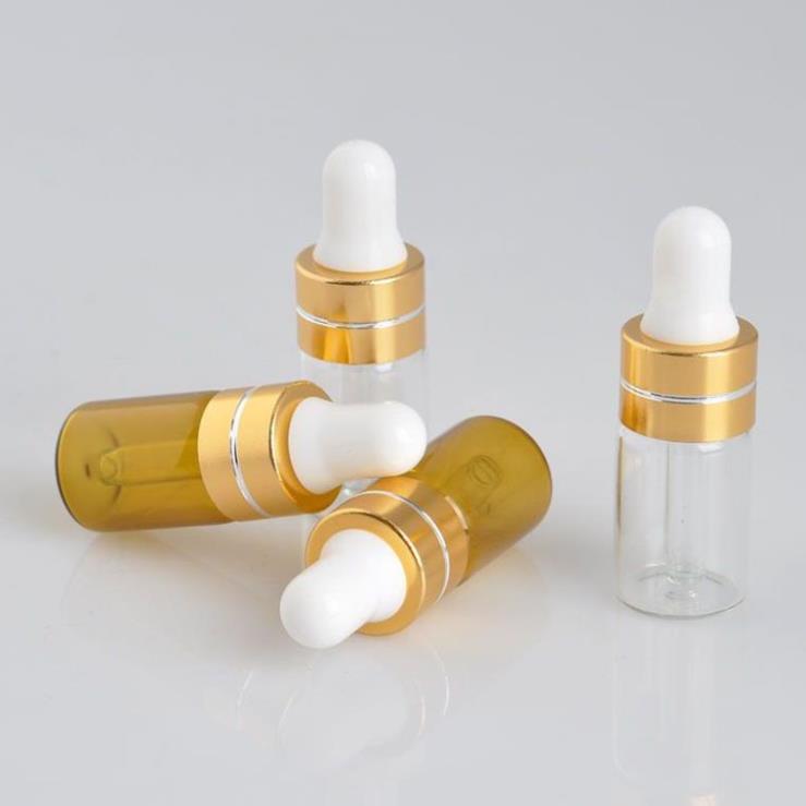 [Nhiều Màu] Lọ Chiết Serum, Lọ Đựng Tinh Dầu Thủy Tinh Mỏng 3ml,5ml