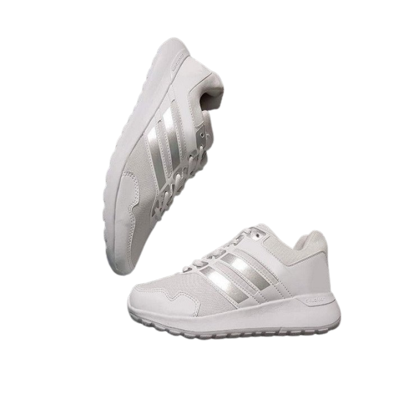 [HCM]Giày thể thao nam nữ sneaker trắng sọc bạc (X91)