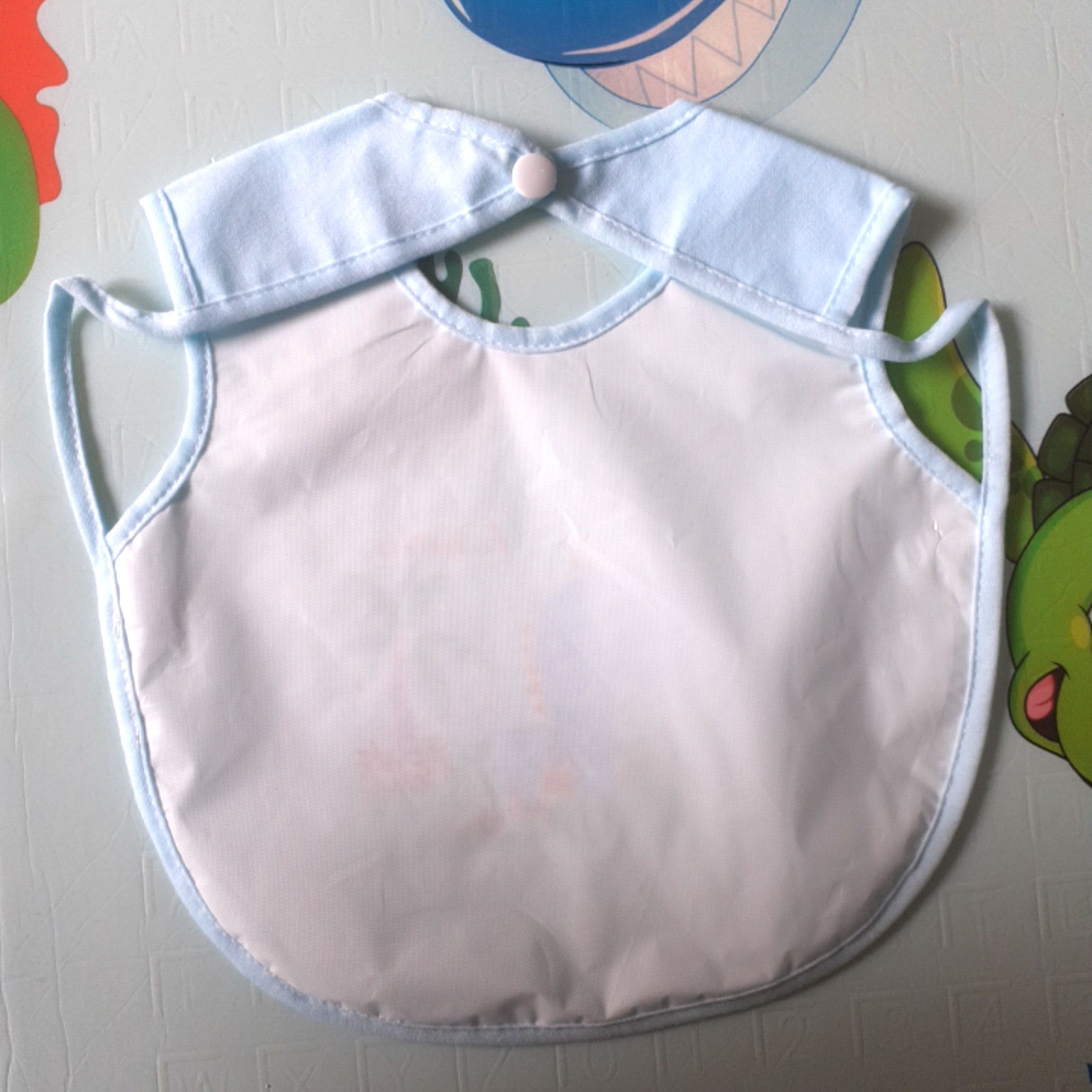 [Waterproof] Waterproof Cotton Bibs (with Buttons)