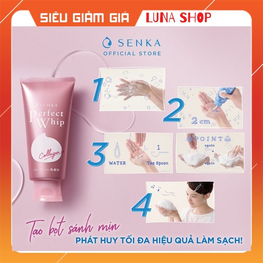 [MẪU MỚI] Sữa rửa mặt Shiseido Senka Perfect Whip
