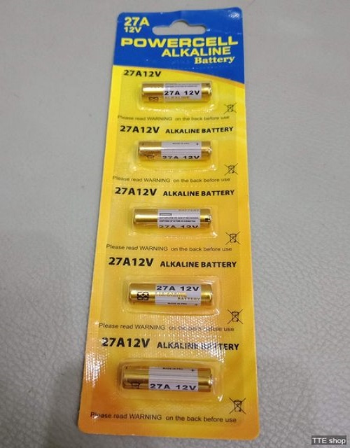 Vỉ 5 Pin 12V 23A\ 27A Alkaline Dùng Cho Remote RF