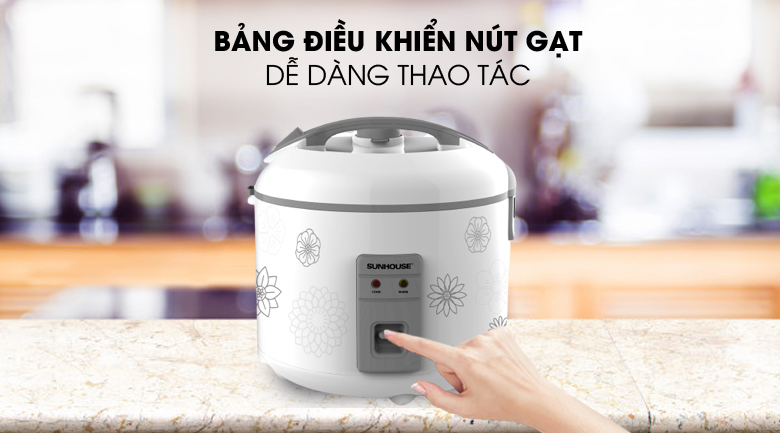 Nồi cơm nắp gài Sunhouse 1.8 lít SHD8602