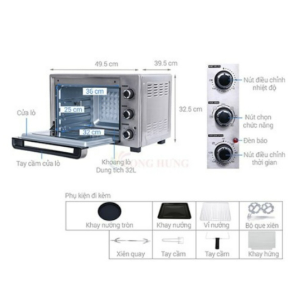 Lò nướng Sharp EO-A323RCSV-ST(32L)-Hàng Chính Hãng
