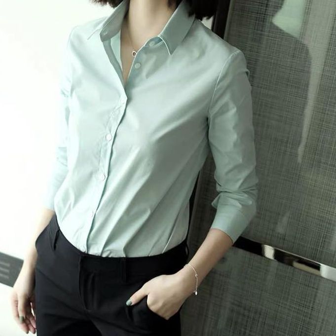 Áo Sơ mi nữ trơn công sở PONIVA cao cấp phong cách Hàn Quốc