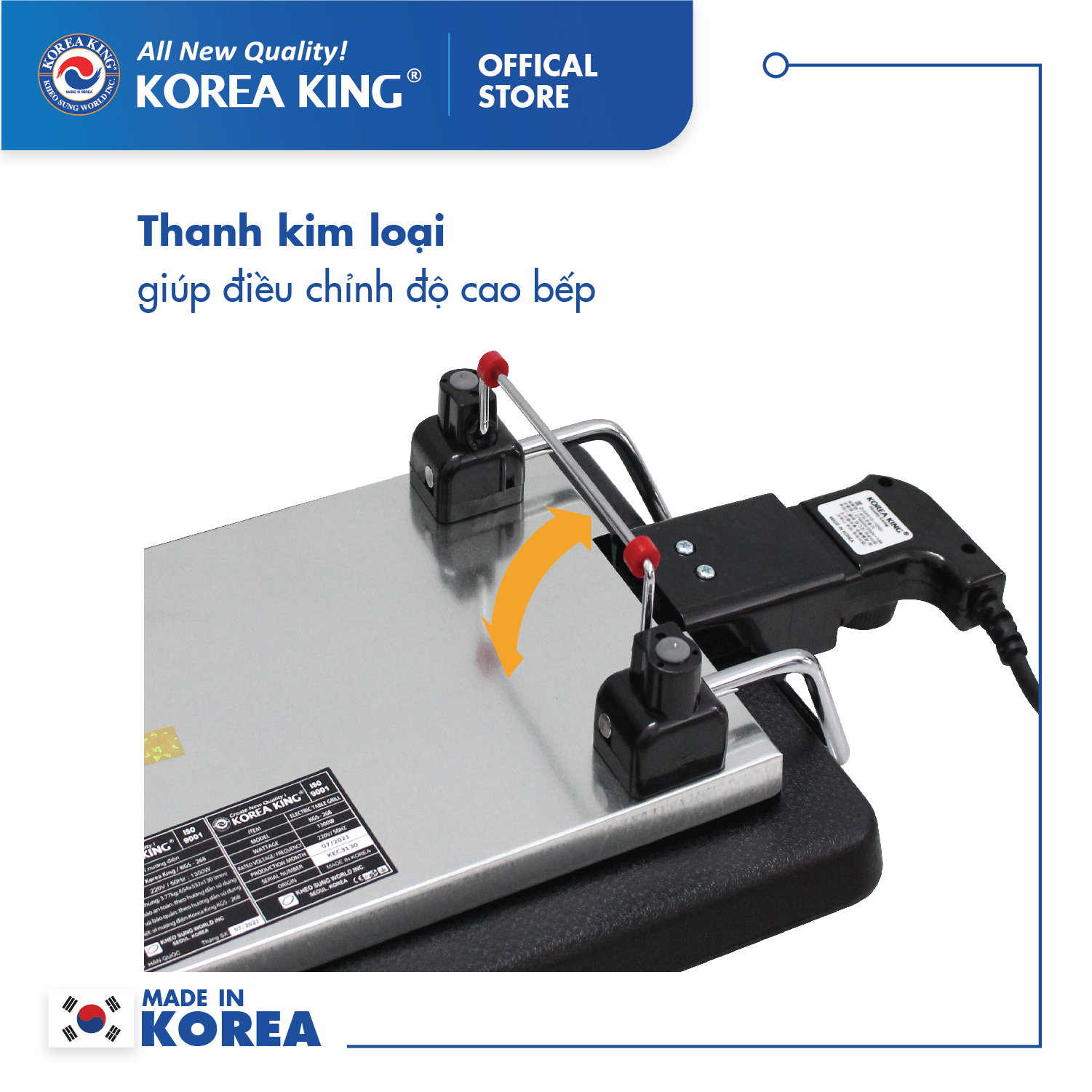 Vĩ nướng điện Korea King KGS-268