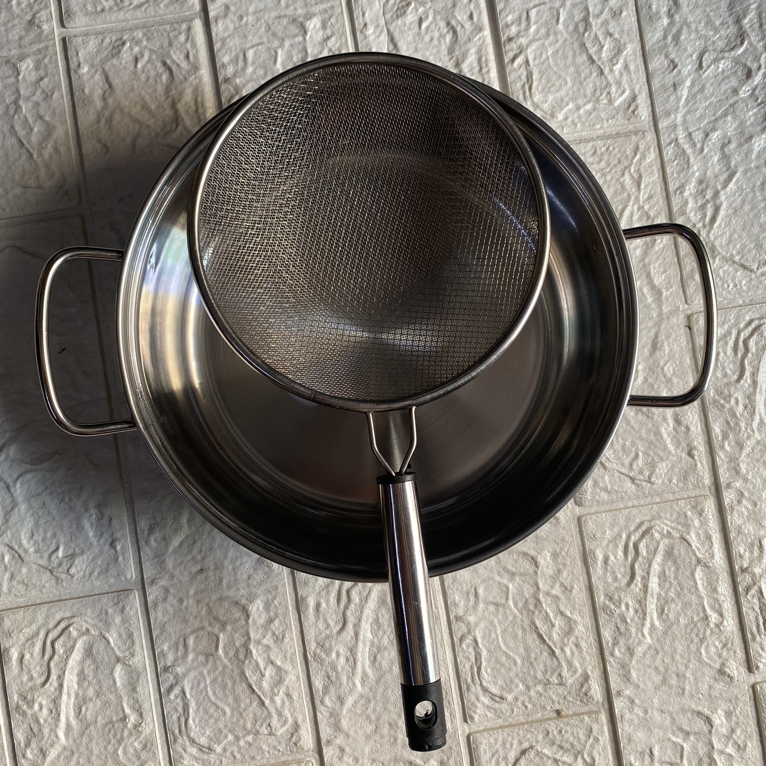 Rây lọc Inox. dày 2 lớp. Size 14-16-18-20cm