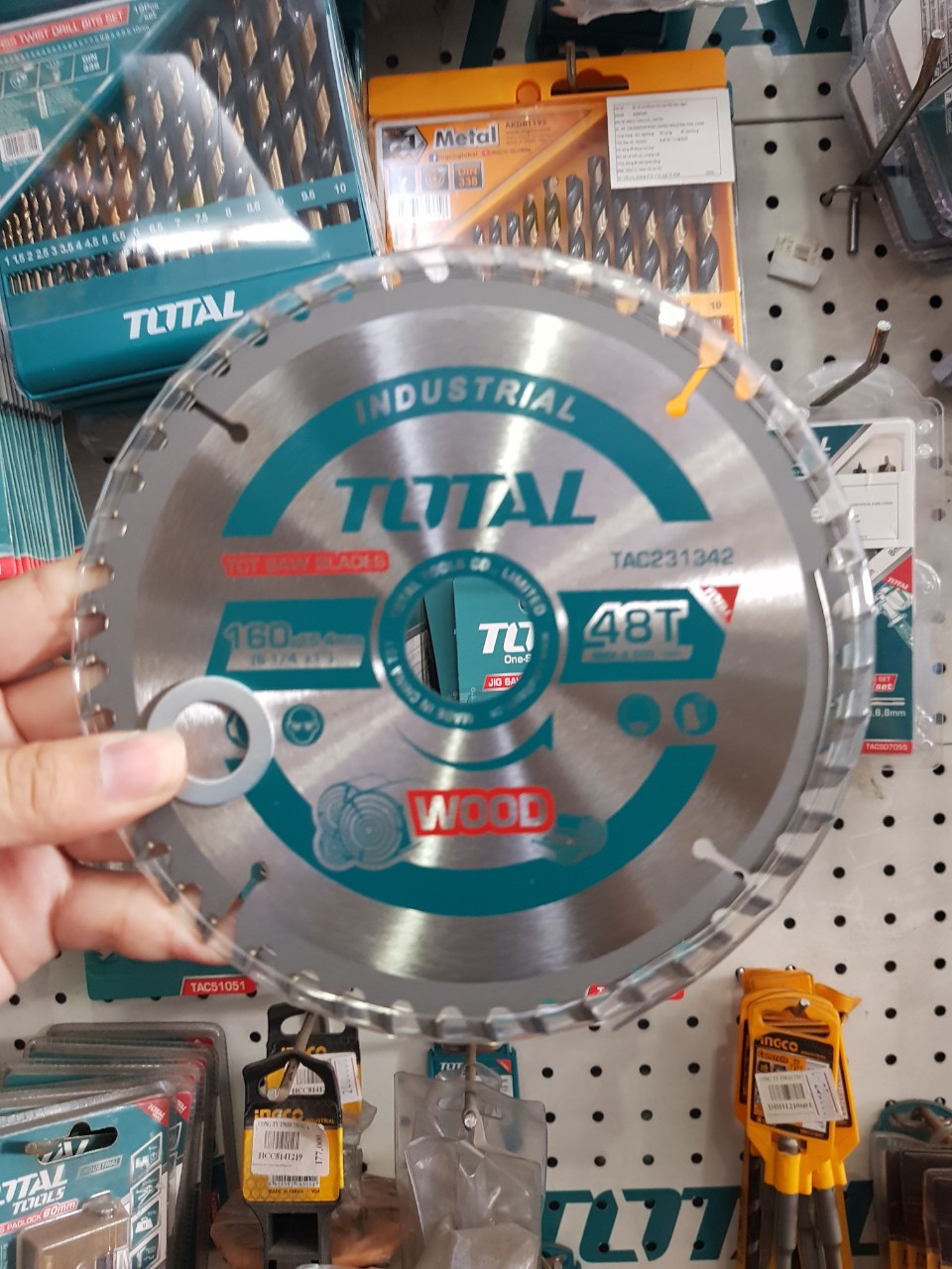 160mm lưỡi cưa gỗ bằng hợp kim nhân tạo tct total tac231342