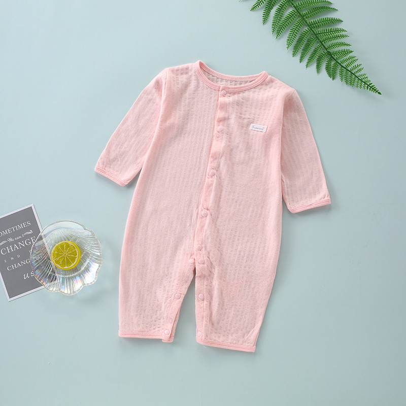 Body liền thân dài tay hè thu cotton cho bé trai và bé gái sơ sinh từ 3-14kg, hàng đẹp xuất Hàn - BD63