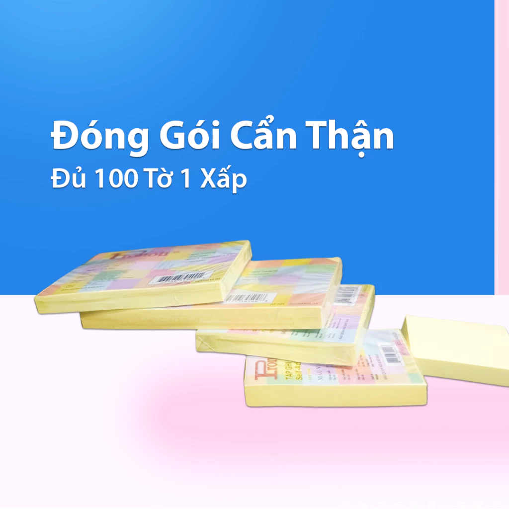 Giấy Note Vàng PRONOTI, Giấy Ghi Chú Nhiều Size, Ghi Chú Thông Tin Nhanh Chống Tiện Lợi