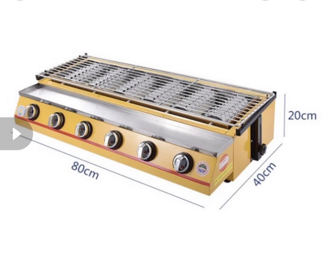 Bếp nướng ga 4 trục et-k222-k233-k255