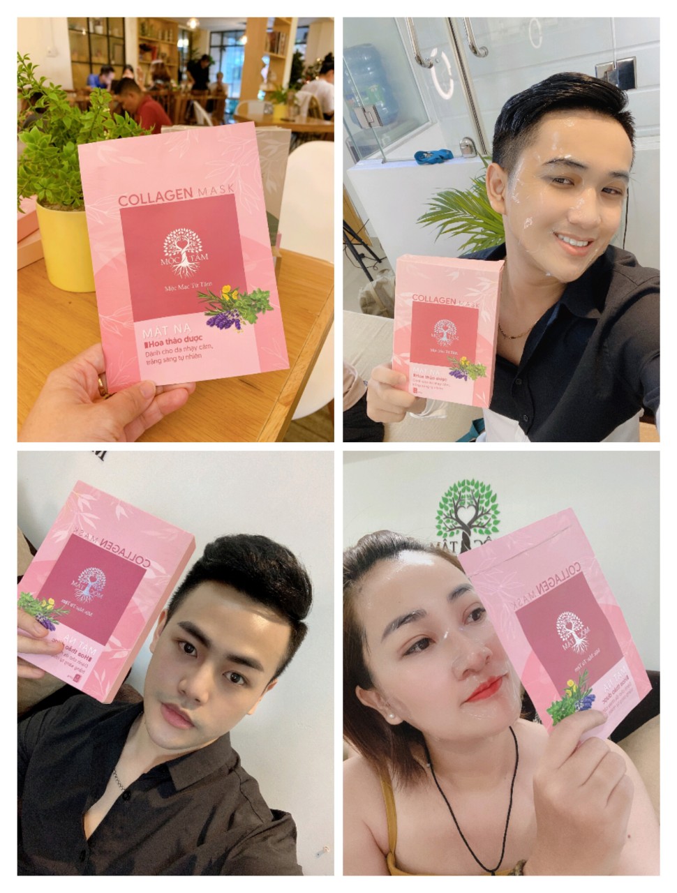 Mặt nạ Collagen Hoa thảo dược ( 1 hộp 5 miếng )