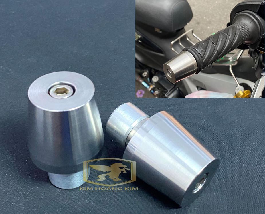 Cặp gù inox 304 sport phay cnc siêu nặng 280g gắn mọi loại xe máy