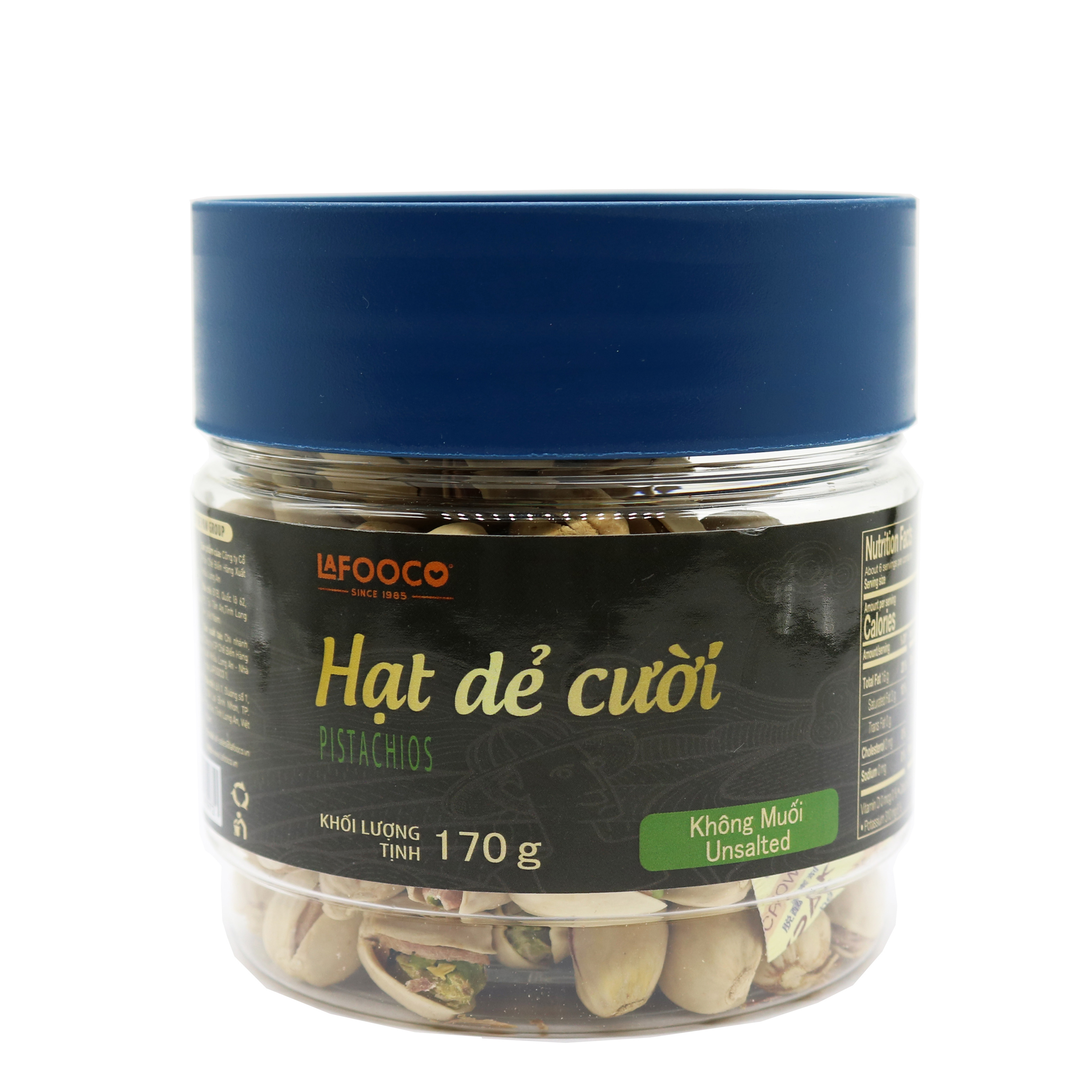 Hạt dẻ cười sấy Mỹ không muối hủ 170g