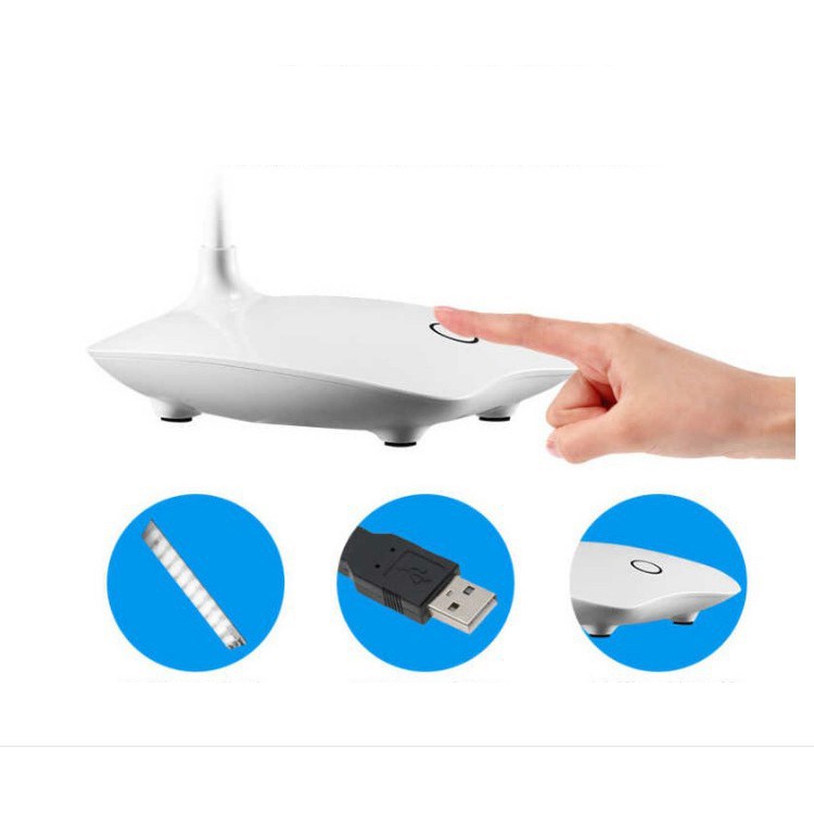Đèn Led Để Bàn Học Sạc Cổng Usb