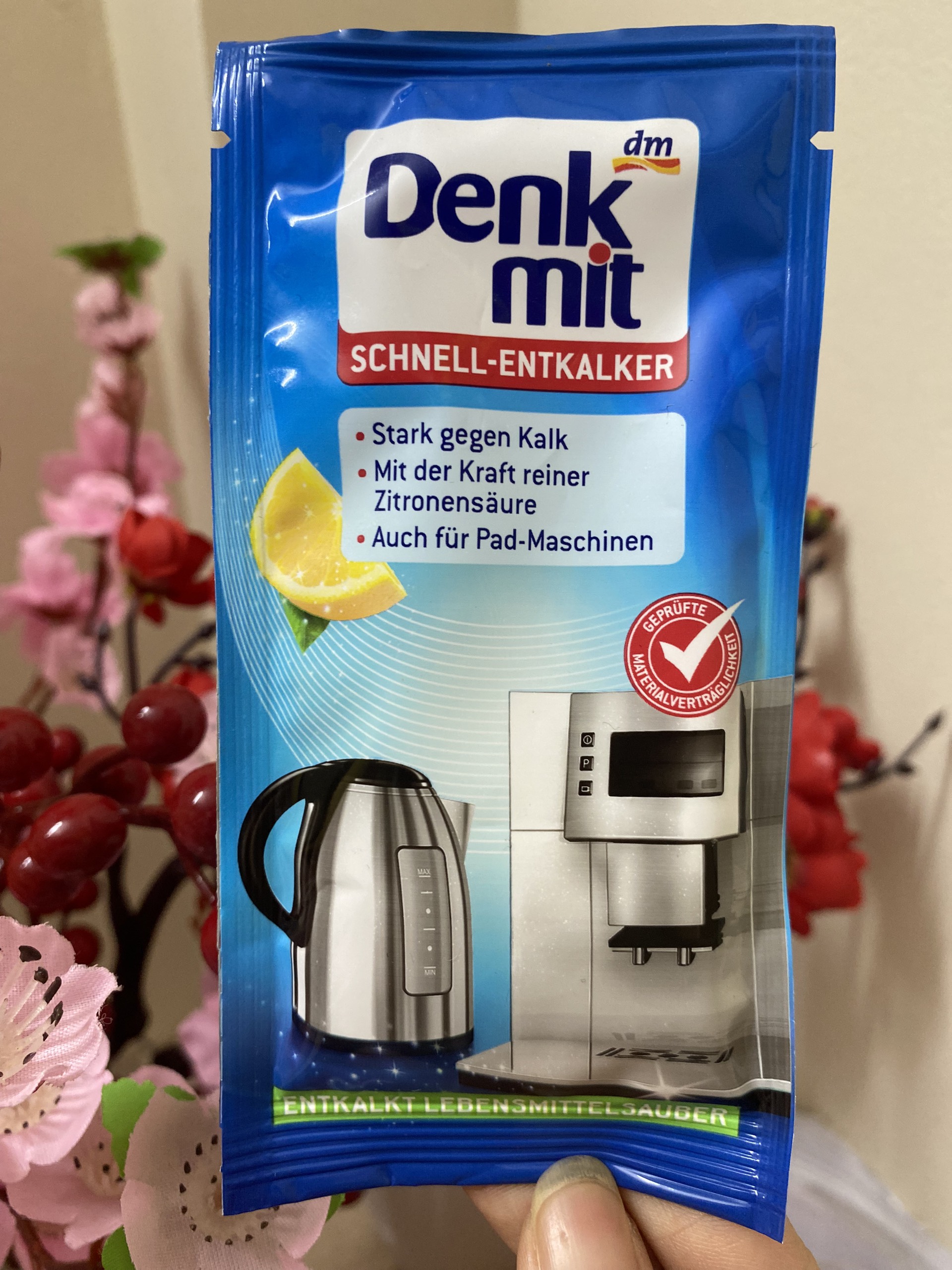 Bột Tẩy Cặn Canxi Ấm Siêu Tốc, Ấm Nước, Máy Pha Cà Phê Denkmit 25g Tomlige Hàng Đức