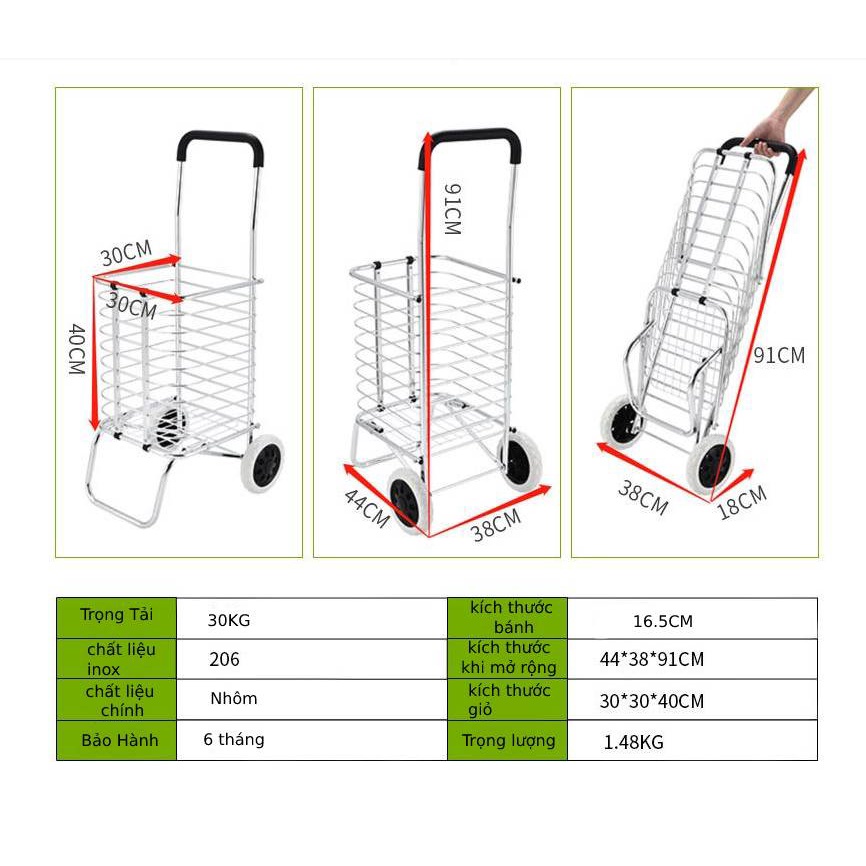 Xe đi siêu thị, đi chợ bền, đẹp- XDC01
