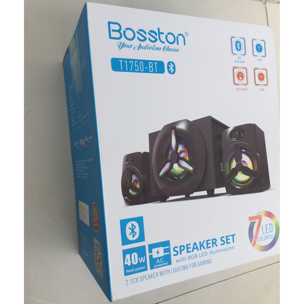 [HCM]LOA VI TÍNH BLUETOOTH BOSTON T1750