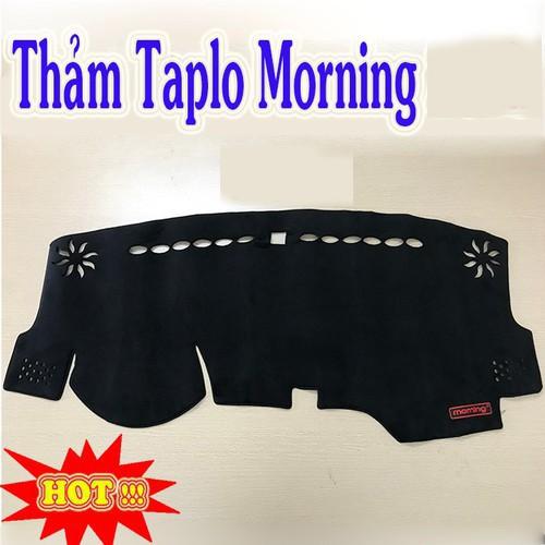 Thảm Taplo Xe Kia Morning 2012 đến 2020 Mẫu Nhung Lông Cừu Cao Cấp Có Đế Chống Trượt Giúp Che Nắng Taplo, Chống Nứt Bạc Màu Taplo, Chống Lóa Mắt Và Tăng Thẩm Mỹ Cho Xe