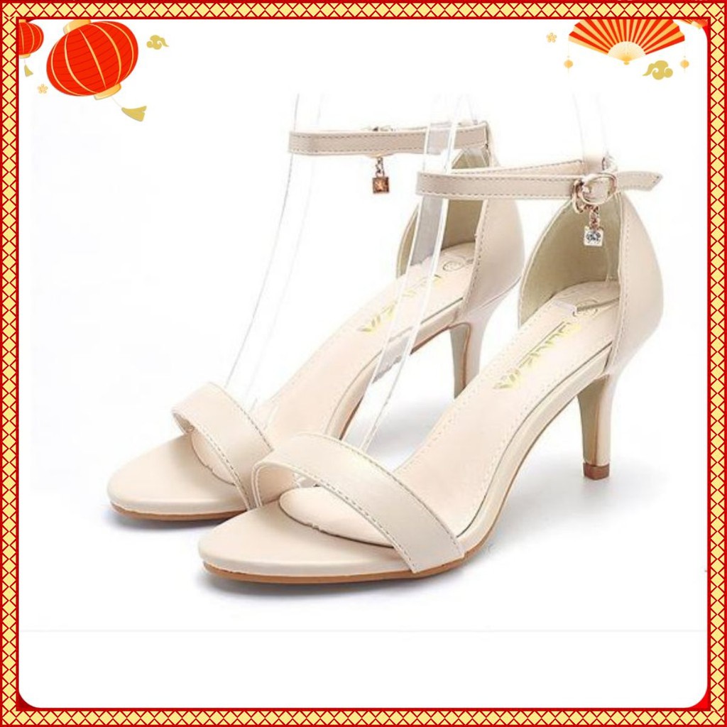 Sandal cao 5cm kiểu basic gót nhọn mã s7