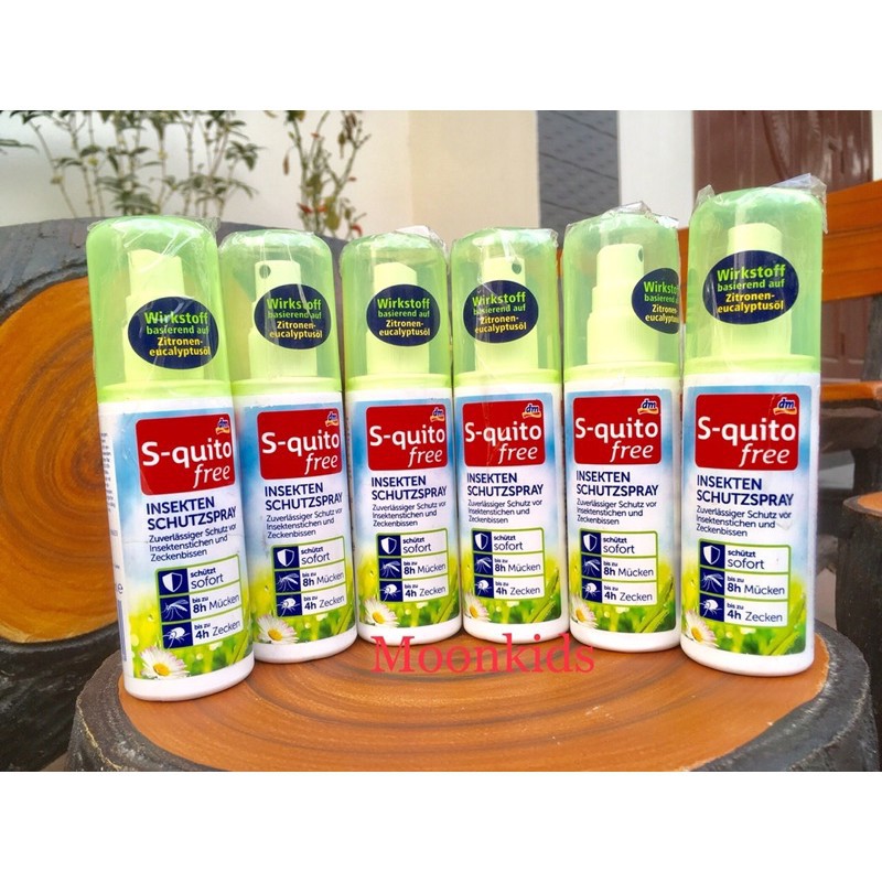 [ HÀNG ĐỨC CHÍNH HÃNG ] Xịt Chống Muỗi Đốt Và Côn Trùng Cắn S quito free, 100ml