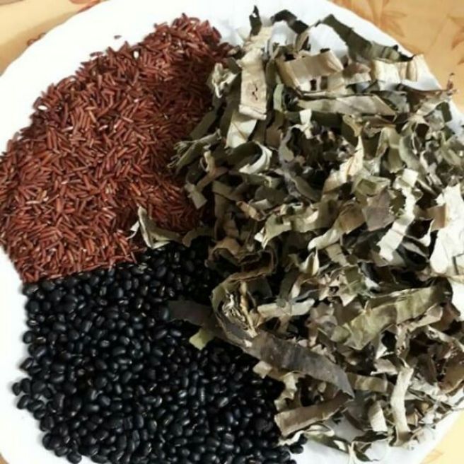 Sỉ toàn quốc 1kg trà gạo lứt đỗ đen lá sen