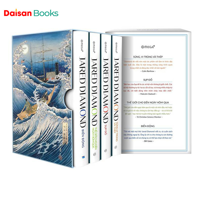 Bộ Sách Lịch Sử Nhân Loại - Jared Diamond (Bộ 4 Cuốn)