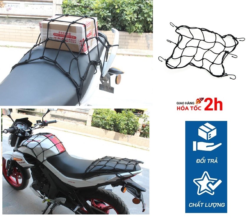 Lưới chằng đồ cho xe máy -  Lưới bọc bình xăng