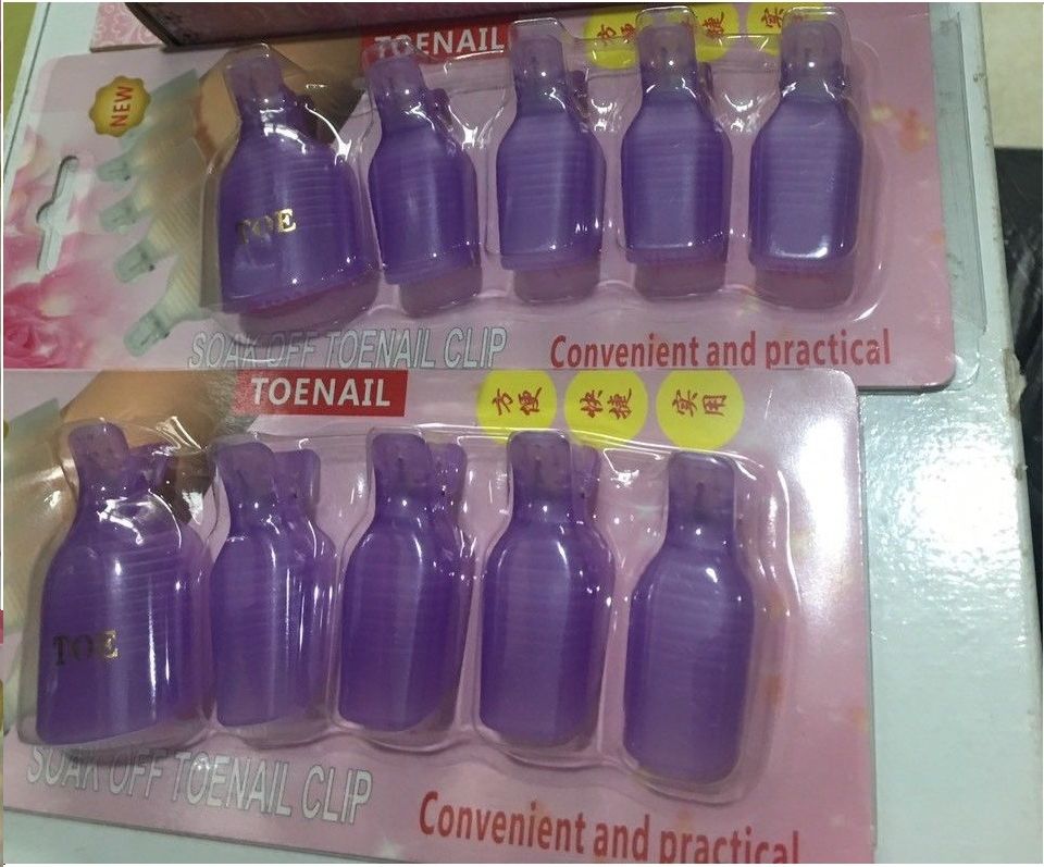 [HCM]Kẹp chân ủ phá gel 5 cái