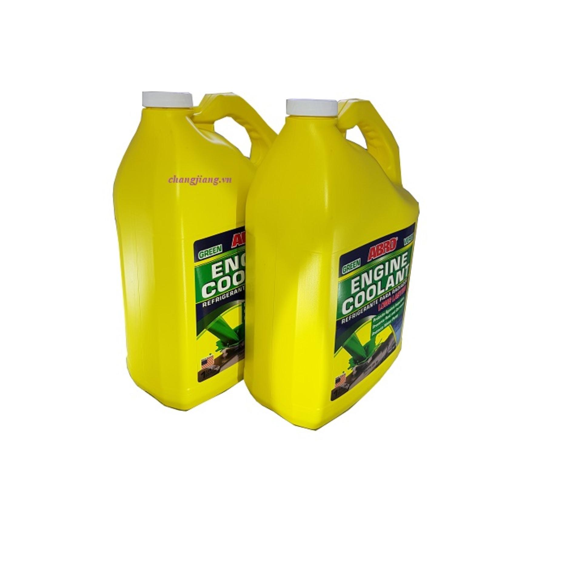 Nước Làm Mát Động Cơ Ô Tô ABRO ENGINE COOLANT Xanh 4Lít
