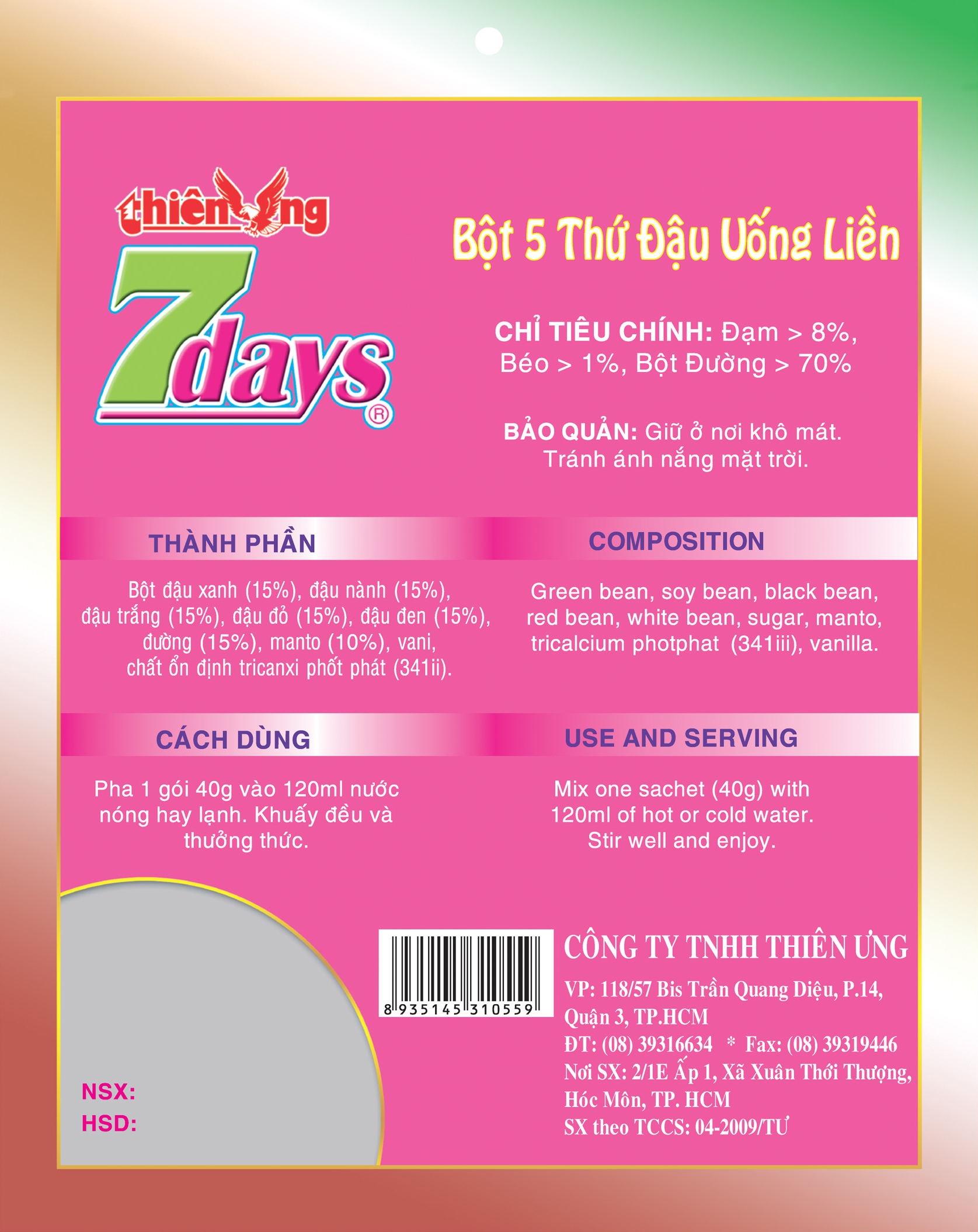 [HCM]5 thứ đậu 7 Days