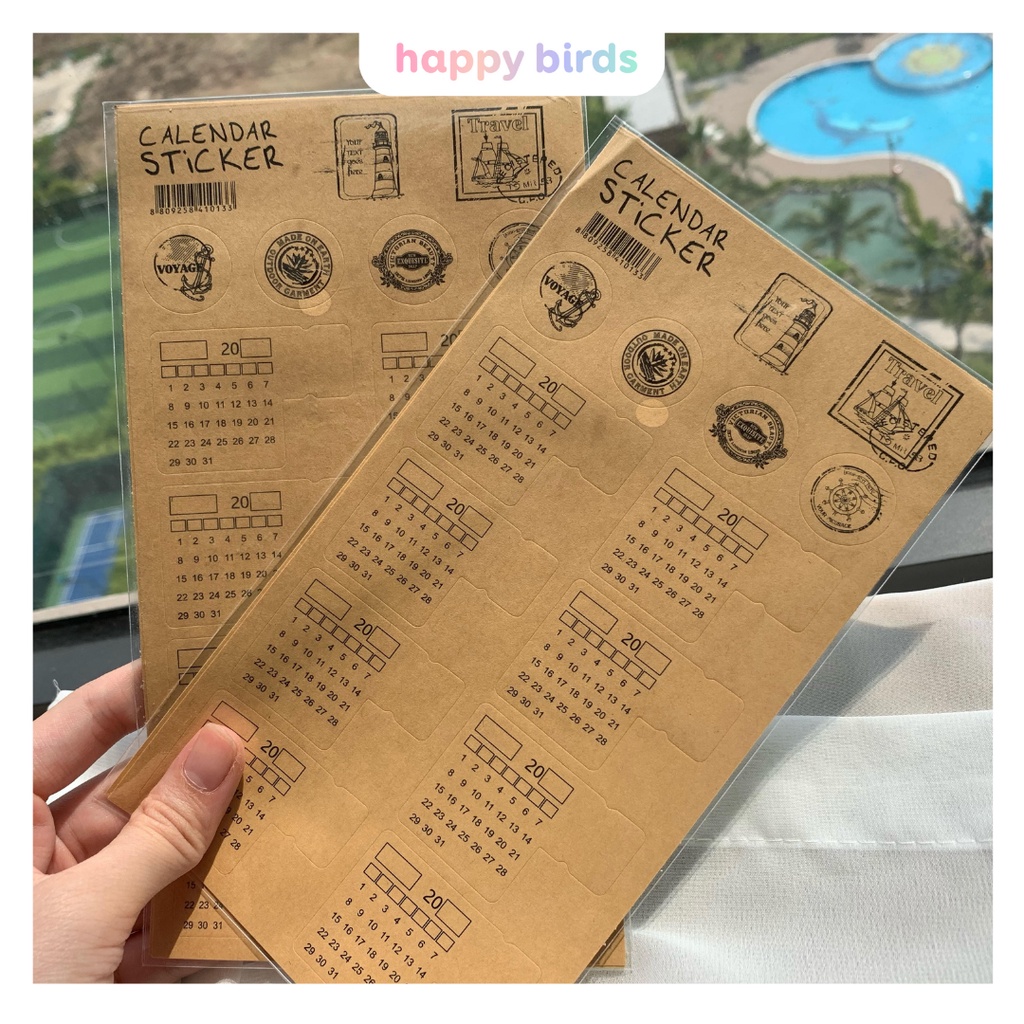 Giấy phân trang ghi chú sticker ngày tháng năm phân trang sổ ghi chép sổ planner bullet journal