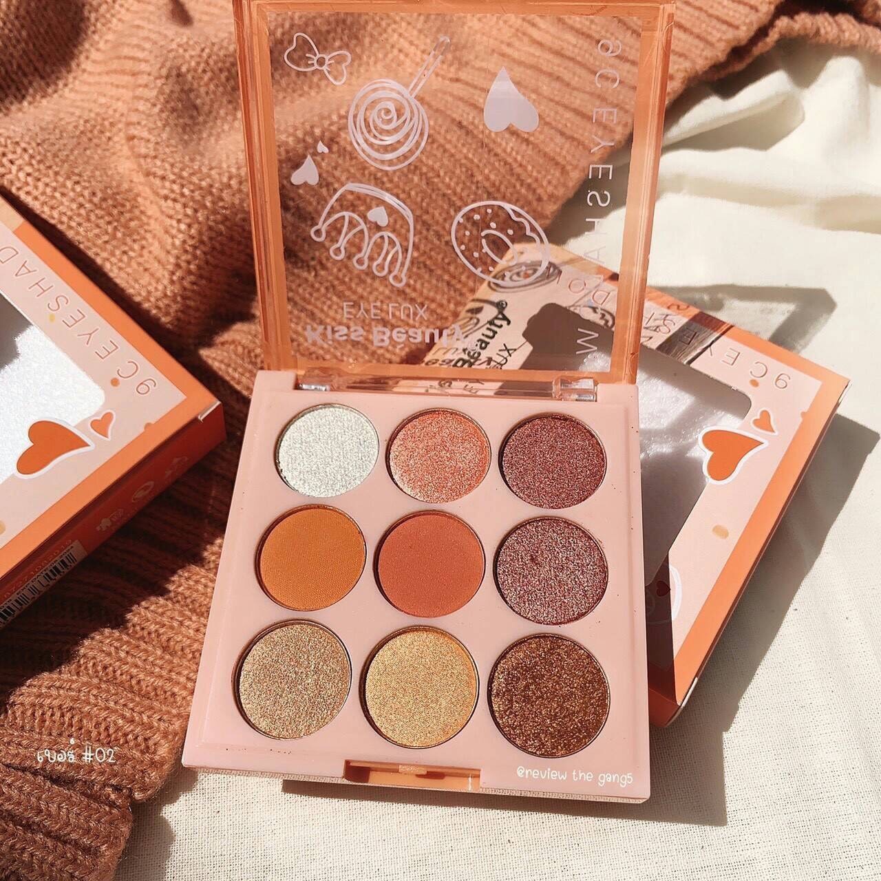 BẢNG PHẤN MẮT 9 ô Kiss Beauty EYE LUX