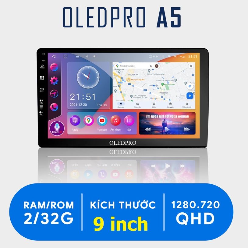 [Kho Hải Phòng] Màn hình Android OLEDPRO X4 9inch 10inch Cho Ô Tô Xe Hơi