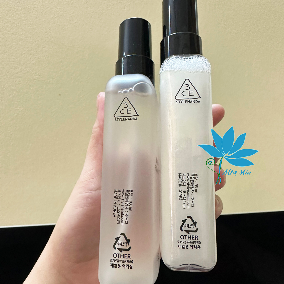 Xịt Khoáng 3CE SHIMMER MAKEUP FIXER & MAKEUP FIXER MIST [CHÍNH HÃNG]