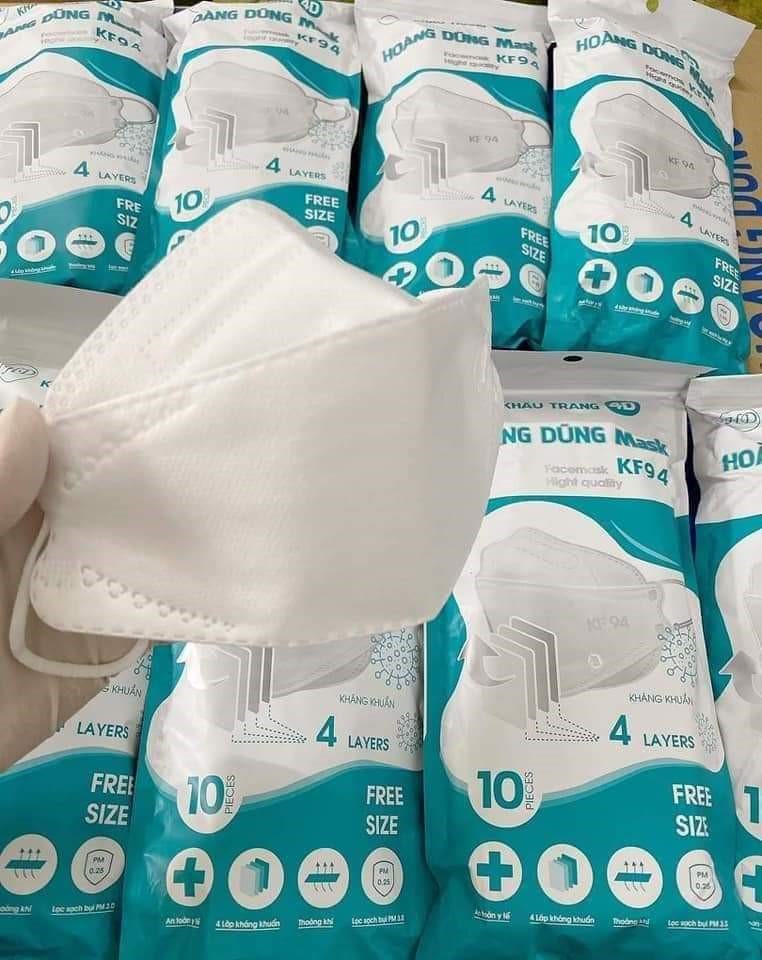 Sét 50 cái khẩu trang kf94 chuẩn hàn quốc