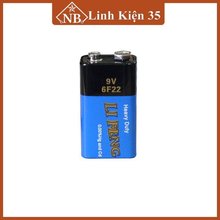 Pin vuông 9V nhiều hãng Li Feng/Geysis/Panasonic/Genuine Power