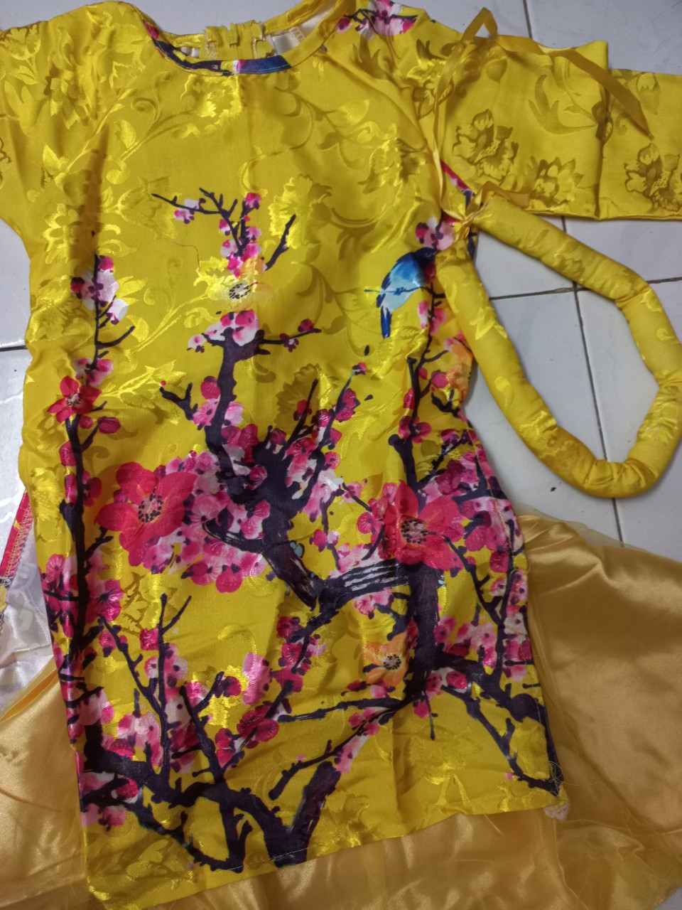 Set áo dài cách tân cho bé gái 10-35kg