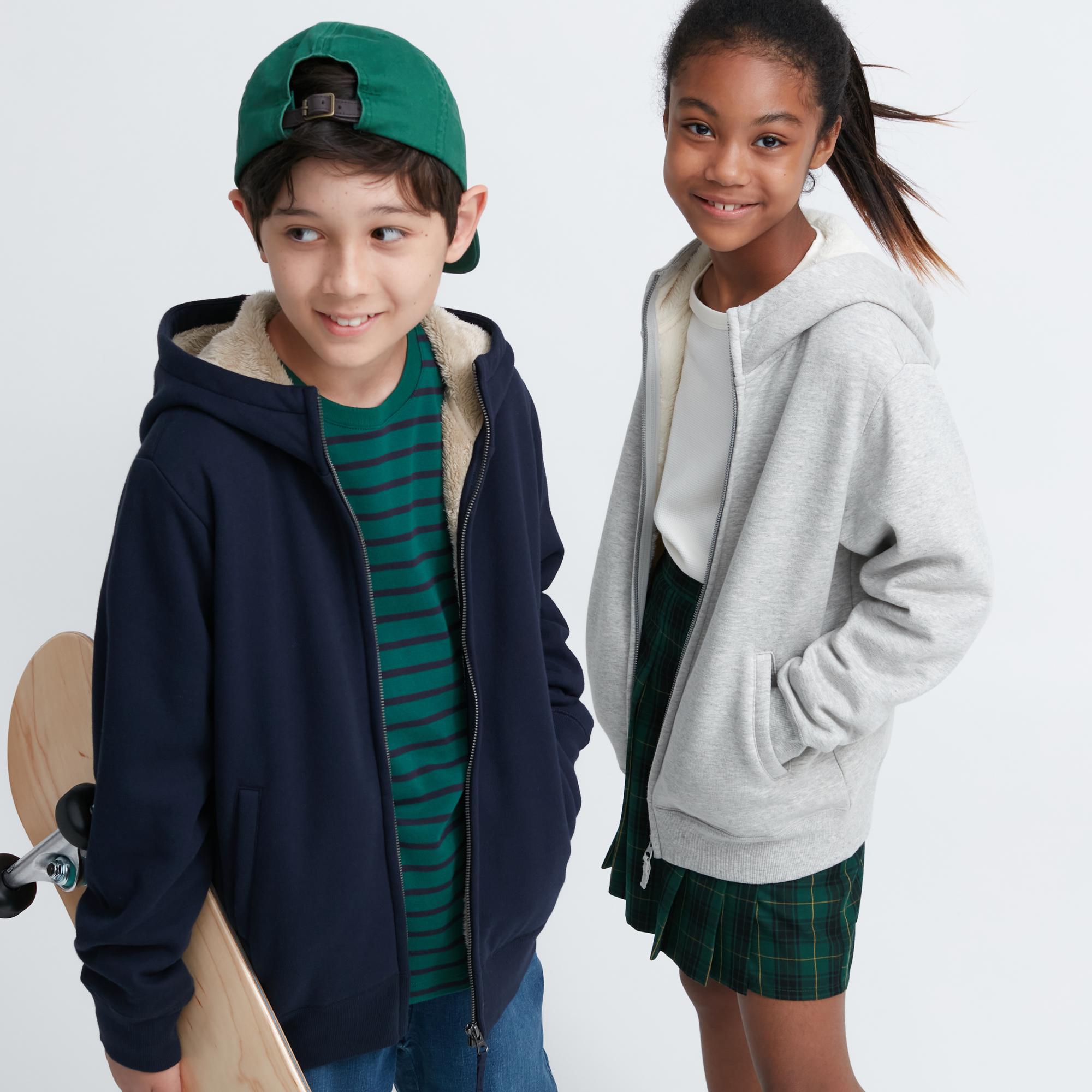 [Auth Uniqlo] Quần Áo Nỉ Lót Lông Cừu Trẻ Em - Tag Nhật