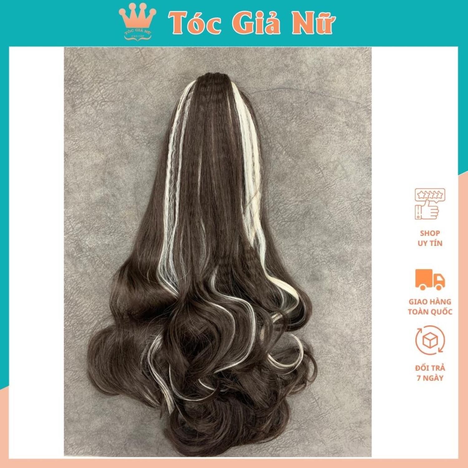 Tóc giả ngoặm line bấm phồng siu đẹp