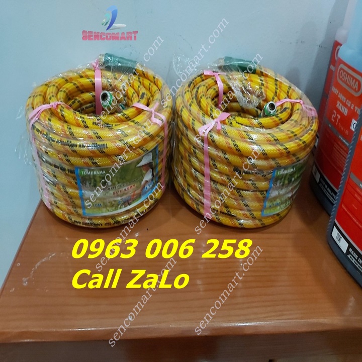 Dây Hơi Nhật Bản Tomikama 10m- Dây Xịt Rửa 10m - Chịu Được Áp Lực Hơi Cao, Ống Chuyên Dùng Cho Áp Lực Lớn