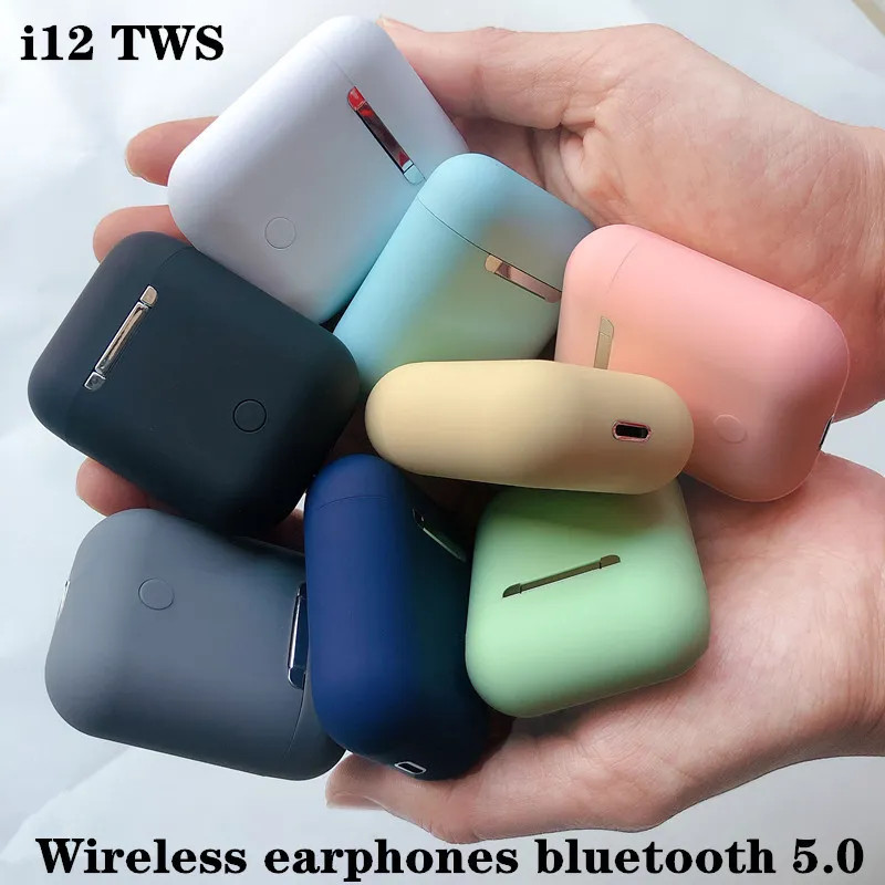Combo tai nghe bluetooth không dây nhét tai GrowTech inpods i12 5.0 cảm ứng kèm case vỏ bảo vệ bao đựng