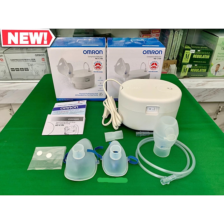 [CHÍNH HÃNG] Máy xông khí dung Omron NE-C106 (NE C106)(bảo hành 2 năm)