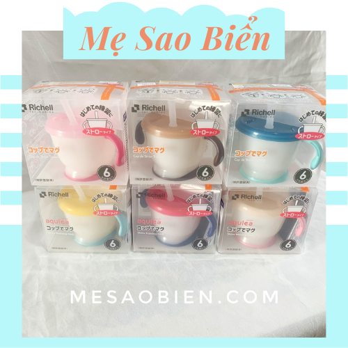 Cốc tập uống 3 giai đoạn cho bé Richell