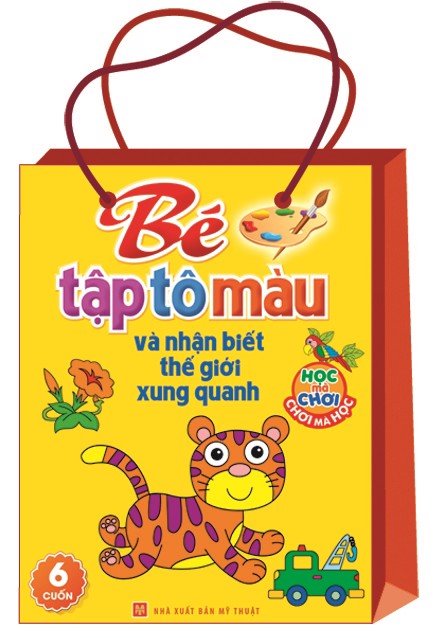 Sách: bé tập tô màu và nhận biết thế giới xung quanh