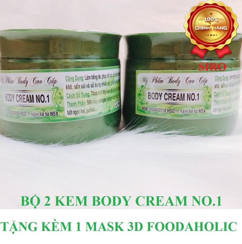 Bộ 2 kem body dưỡng trắng da Cream No1 cao cấp