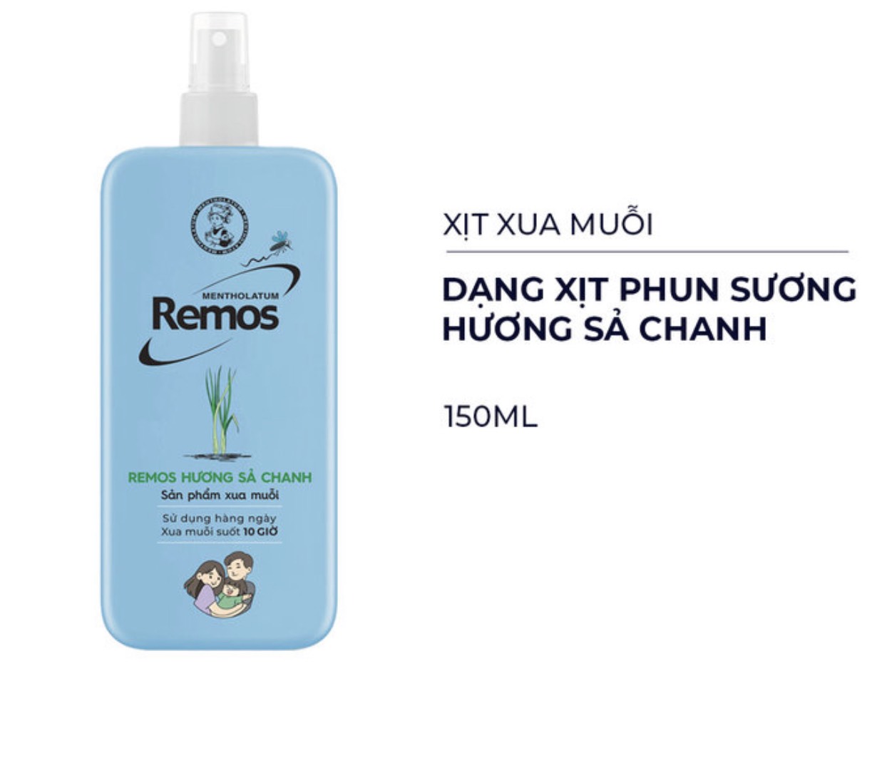 XỊT CHỐNG MUỖI, CÔN TRÙNG ĐỐT- REMOS 60ml